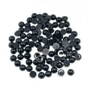 250x Cabochons Flat Back Half Pearls 8/10mm DIY Embellishment Hair Bow Craft