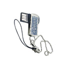 32GB Shine Bling USB2.0 Flash Drive Memory Stick Storage Pen U Disk Blue