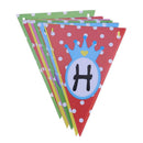 Happy Birthday Paper Flag Letter Bunting Banners Baby Kids Party Decoration