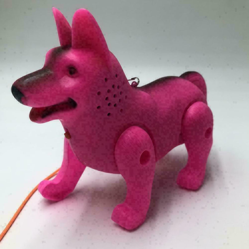 Kids Toys Glowing Music Electric Traction Dog Educational Christmas Gifts T W1A8