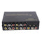 4 Port AV Audio Video RCA 4 Input 1 Output Switcher Switch Selector Splitter Box