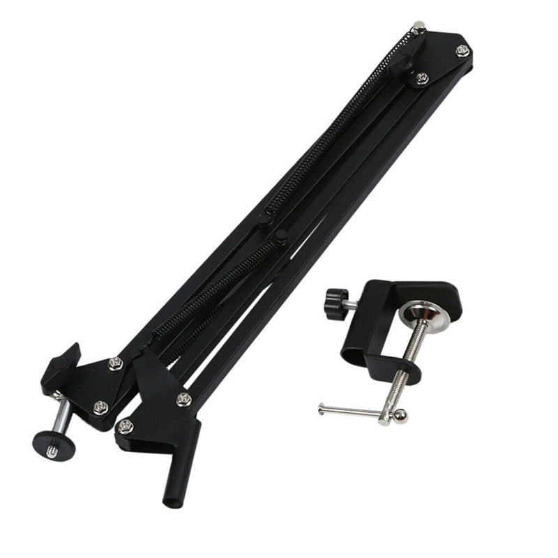 Microphone Arm, Mic Arm Microphone Stand Boom Suspension Stand with Desk Adapter