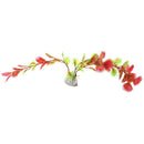 Red Plastic Fern Plants Water Fish Tank Landscaping Aquarium Ornament DecoraH2X9