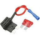 Black Red 5 Set Fuse Taps Holder Add-A-Circuit Gauge Car Auto Truck +5pcs 10 Amp