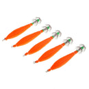 5pcs Glow in Dark Squid Jigs Saltwater Squid Lure Hooks Night Fishing Octopus