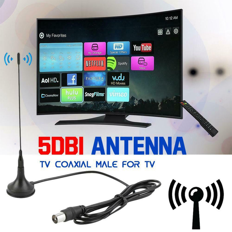 Antenna Signal 5DBi Aerial DVB-T 1080P Booster  Strong Digital TV HDTV Freeview