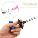 Small Size Fishing Lure Remover Fish Aluminum Tube Hook Detacher (Blue)