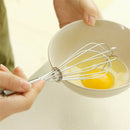 Mini 6inchs Stainless Steel Rotate Egg Beater Whisk Mixer Foamer Stirrer Tool JR