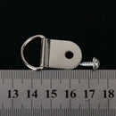 50 Pcs Medium D-Ring Picture Frame Strap Hangers with Screws