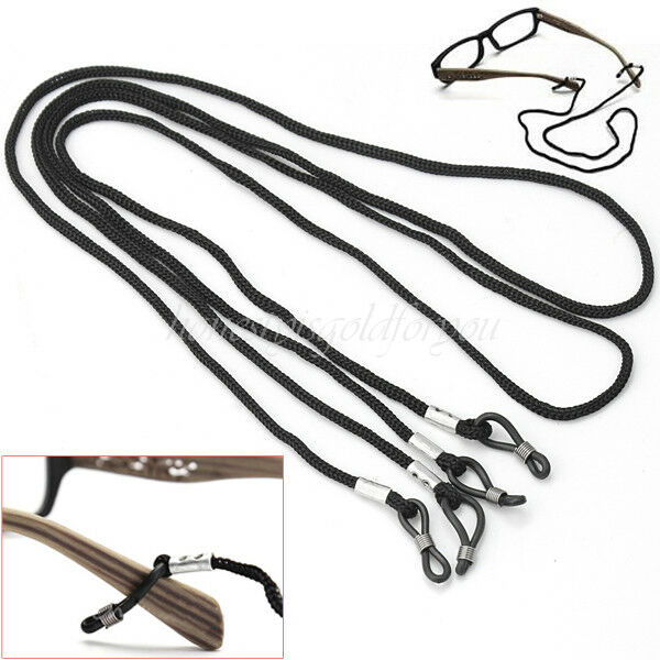 Adjustable Eyeglasses Neck Strap Cord Sunglasses String Lanyard Holder Black Hot