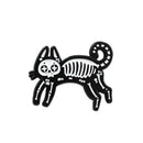 Dog Cats Animal Bone Brooches Creative Badges Jacket Lapel Pins (Style 3)