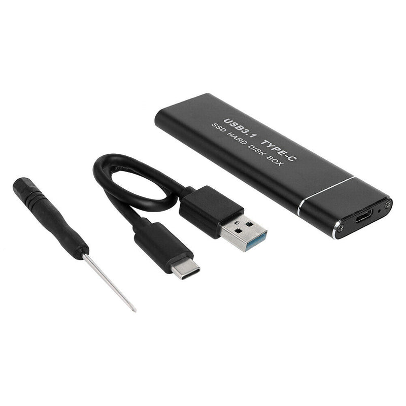 10Gbps M.2 NVME PCIe to USB3.1 GEN2 M Key SSD Enclosure (USB C-USB A)