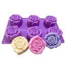 Rose Flower Silicone Molds Wedding Cupcake Topper Fondant Cake Decorating TS Ew
