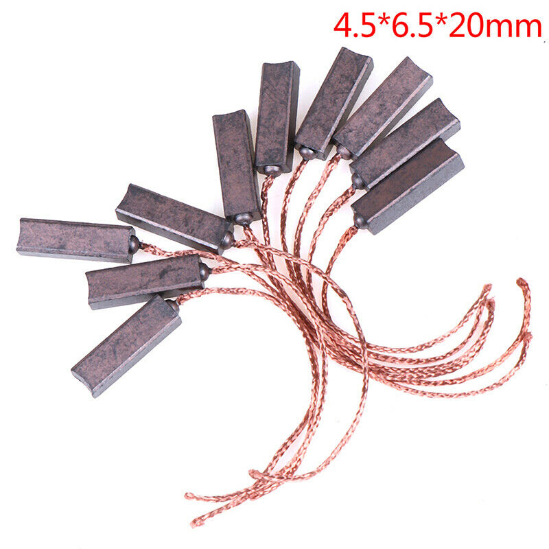 10Pcs 4.5* 6.5 *20mm Motor Carbon Brushes Regulator Carbon Brush FT