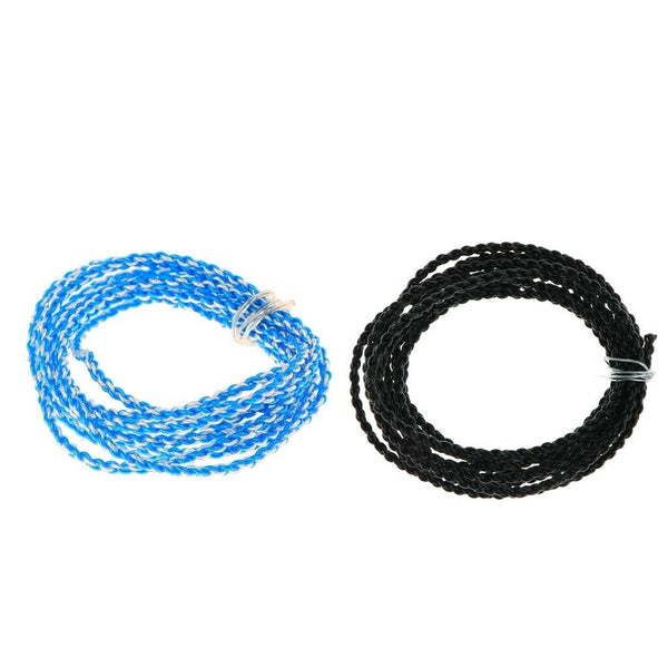 2 Pieces 7N Braided OCC Copper Wire HiFi Audio Upgrade Cable For Earphone