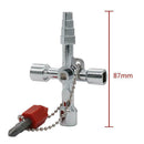 Universal Cross Square Triangle Electrical Cabinet Elevator Lift Key Wrench