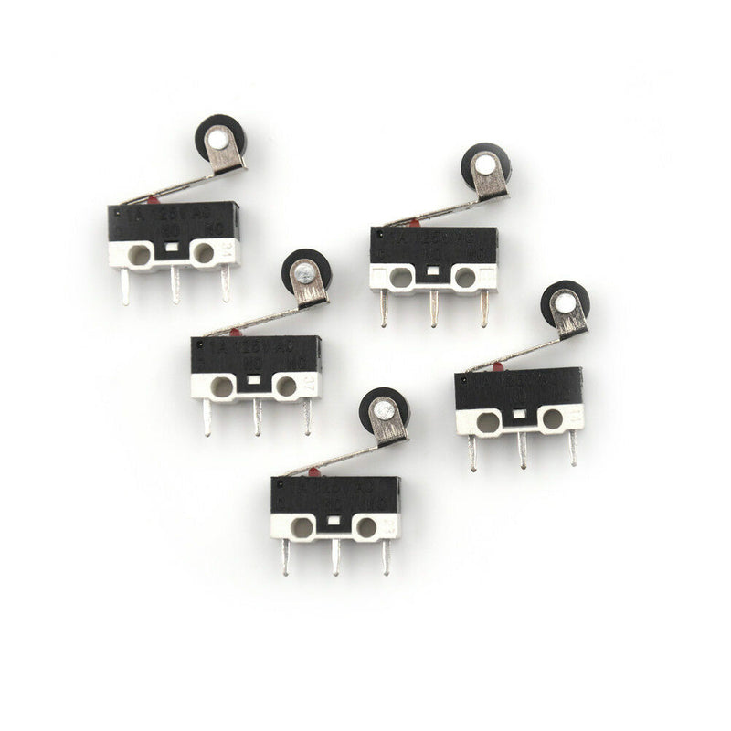 5x Ultra Mini Micro Switch Roller Lever Actuator Microswitch SPDTSubMiniature Yw