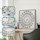 DIY Special Shaped Diamond Painting Flower Wall Clock Craft Embroider Decor