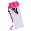 Purple Sports Water with Handle Drinking Bottle for Running Camping Bicycle