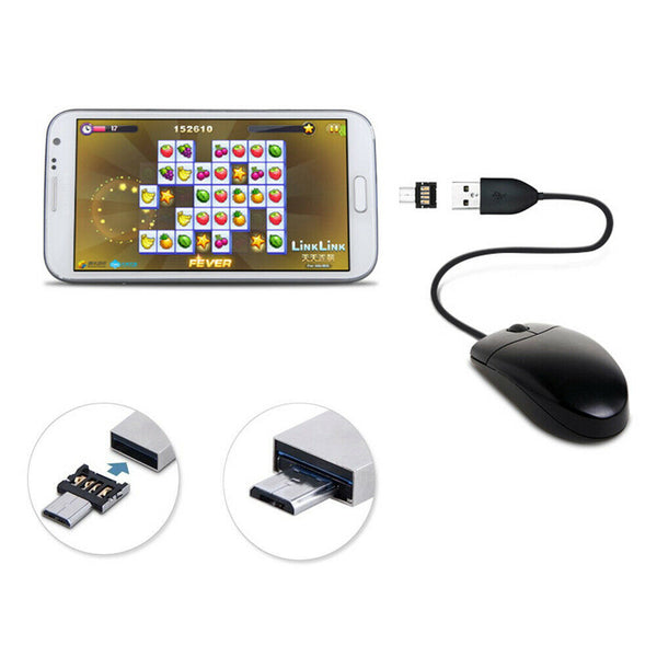 1x OTG Adapter USB to Micro USB Converter Flash Drive Connector for Android
