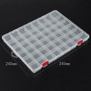 48-Compartment Transparent PP Plastic Fishing Lure Storage Box Container