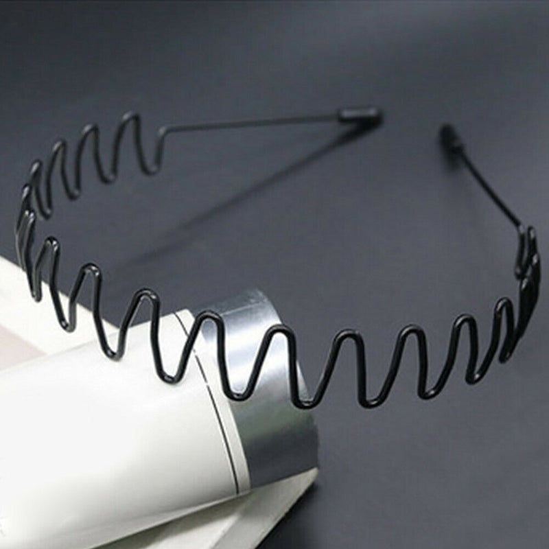 6pcs Spiral Hairstyle Accessories Simple Wavy Headband Hair Hoop Unisex Metal