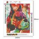 5D DIY Full Drill Diamond Painting Dog Cross Stitch Embroidery Kit (Dog08)