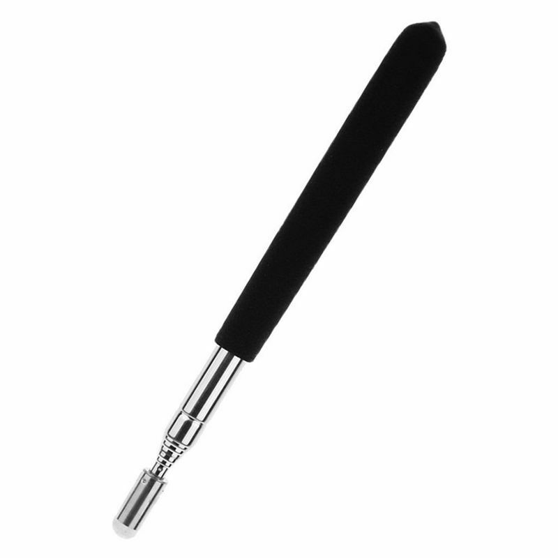 1m Telescopic adjustable class portable whiteboard pointer (Black)