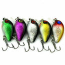 5pcs/set Spinner Fishing Lures Bass ZOC Crank Bait Lure Fishing Hook D1D8 T B8H2