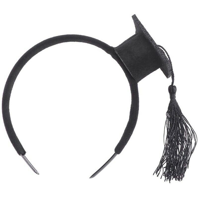 Graduation Hat Headband,Mini Bachelor Cap Headband,Graduation Party Supplie T2O7