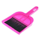 Mini Desktop Sweep Cleaning Brush Small Broom Dustpan Set Kids Tool Rose Red