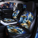 Front Saddle Washable Wolf Printed Car Seat Cover Anti Slip Interior Decoration