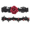 2pcs Wedding Garters Red Rose Lace Floral Sexy Garters Bride Bridal Leg Gart Kw