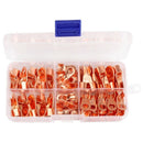 Open Barrel Copper Ring Lug Terminals Wire Crimp Connector Assortment Kit O J3M9
