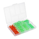 400pcs Luminous Fly Tying Beads Hard Fishing Beads Head Ball Bead Connector