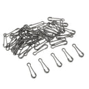 50pcs Carp Fishing Hawaiian Snaps Quick Change Clips Links Connectors 24mm /