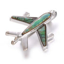Airplane Aircraft Plane Brooch Pin Shell Shirt Collar Lapel Jewelry Gift N ME