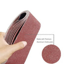 18 Pcs 3 Inch X 21 Inch Aluminum Oxide Sanding Belt(3 Each Of 60 80 120 150