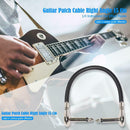 Right Angle 15cm 6.35mm Male to Male Guitar Patch Cable for Effect Pedals