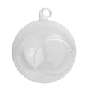 Glass Tealight Holder Microlandscape Pot Home Fairy Garden Decor 6cm_Flat