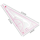 Sewing Ruler Set (4 Pcs) - Metric Ruler Set French Curve Pattern Grading Ru