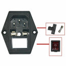 Inlet Male Power Socket With Fuse Rocker Switch, Fuse 3 Pin Iec320 250V 15A L2Z2