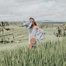 Bohemian Bali Rattan Bags For Women Small Circle Beach Handbags Summer Vint