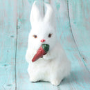 2PCS Realistic Mini Bunnies Lifelike Rabbits Plush Furry Animal Furry Decoration