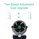 Mini 6 Inch Car Fan Single Head Shaking Small Electric Auto Fan Universal S