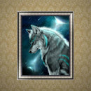 Wolf Painting Embroidery DIY 5D Diamond Cross Stitch Home Crafts Decor