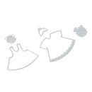 5pcs Metal Skirt Cutting Dies DIY Paper Card Scrapbooking Embossing Stencil
