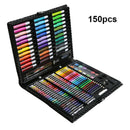 150Pcs/Set Drawing Tool Kit Box Painting Art Pencil Marker Watercolor Pen Crayon
