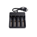 4 Slot LED Battery Charger For 18650 Li-ion Rechargeable Batteries Wall Adapter