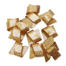 12Pcs Golden Napkin Rings Beauty Special Irregular Plastic Napkin Holder Fo K9R1